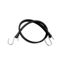 Load image into Gallery viewer, Long Heavy-Duty Natural Rubber Bungee Cords (10-Pack Black)