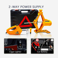 Load image into Gallery viewer, E-HEELP Electric Car Jack 3 Ton 12V Lifting Range 12-42cm Scissor Electric Jack with Impact Wrench & Inflator for Car/SUV/Sedan