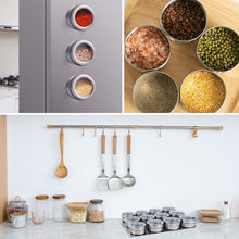Load image into Gallery viewer, Set of 12 Stainless Steel Spice Jars Organizer