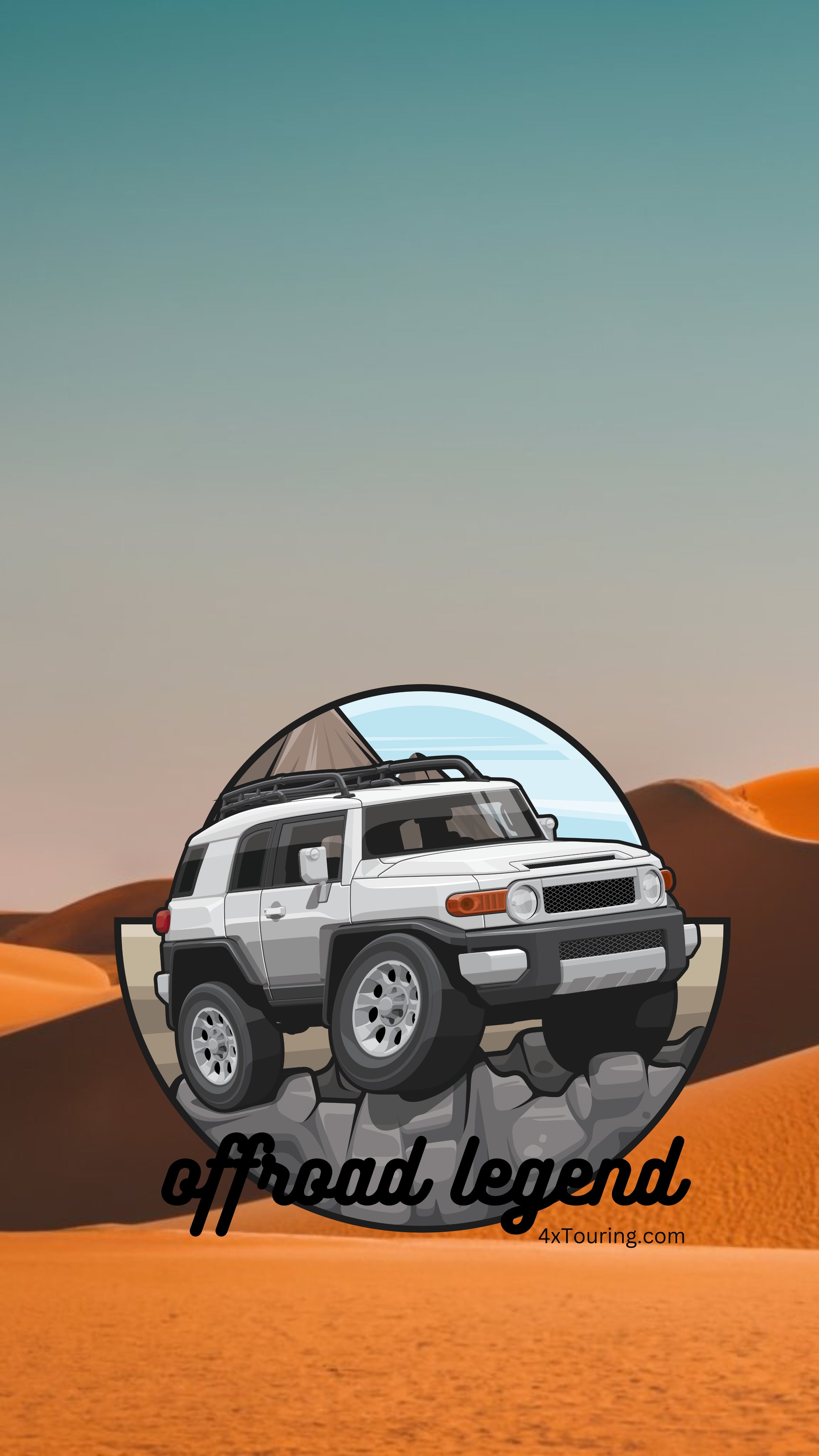 Toyota 4FJ Cruiser 4 Wheel Drive Phone Wallpaper  Digital Download