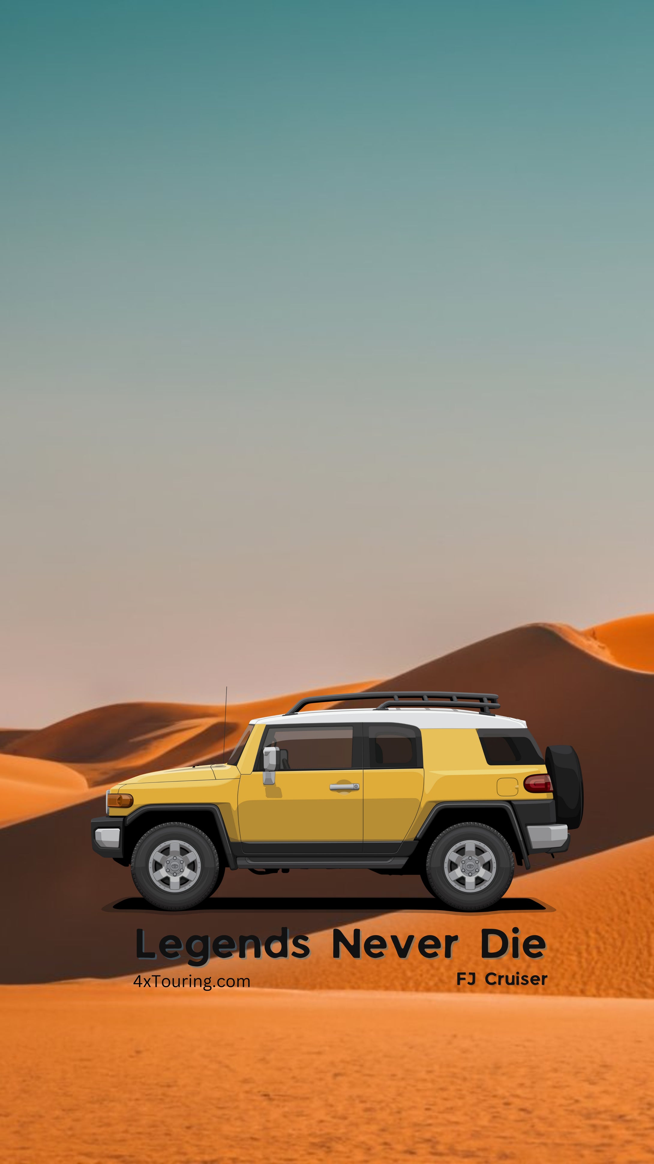 Toyota FJ Cruiser 4 Wheel Drive Phone Wallpaper