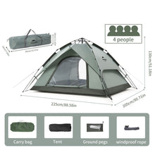 Load image into Gallery viewer, Naturehike Instant 3-4 Person Pop Up Tent
