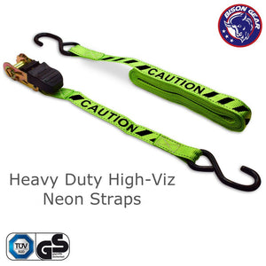 Ratchet Straps 6m 4 Pack 1000kg Tie Down Straps with Ergonomic Rubber Grips