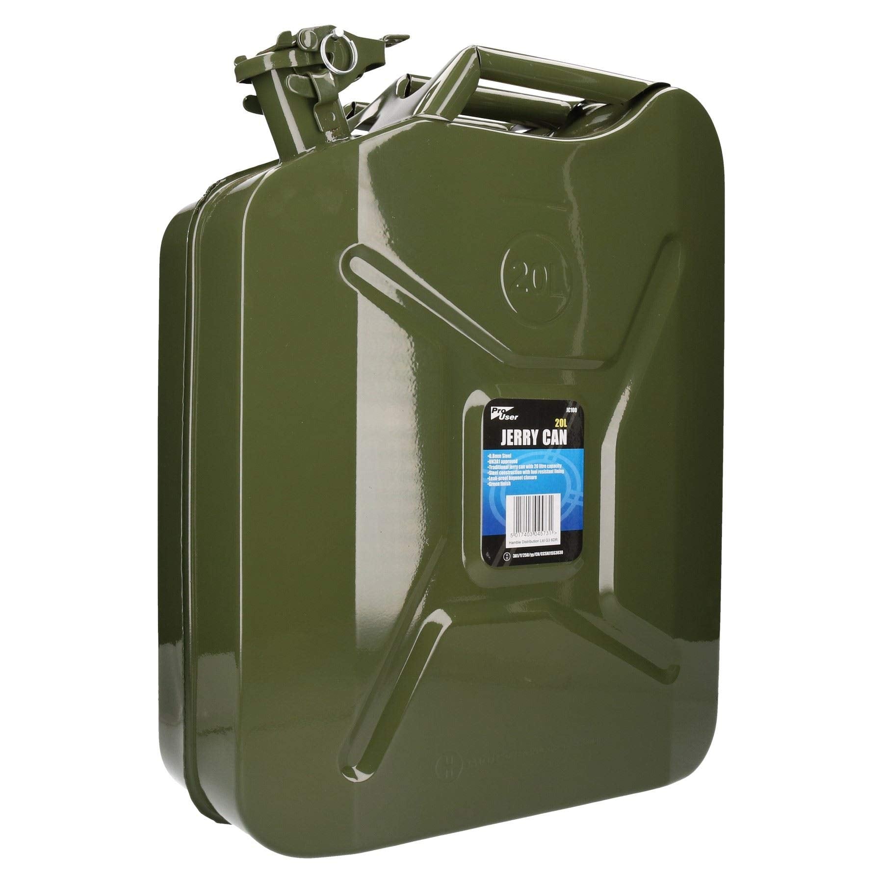 20 Litres Metal Fuel Jerry Can