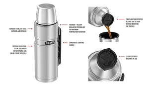 Thermos Stainless King Vacuum Insulated Flask, 1.2L