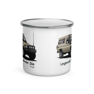 Toyota Land Cruiser Troopy | Toyota Land Cruiser 70 Series Enamel Mug