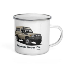 Load image into Gallery viewer, Toyota Land Cruiser Troopy | Toyota Land Cruiser 70 Series Enamel Mug
