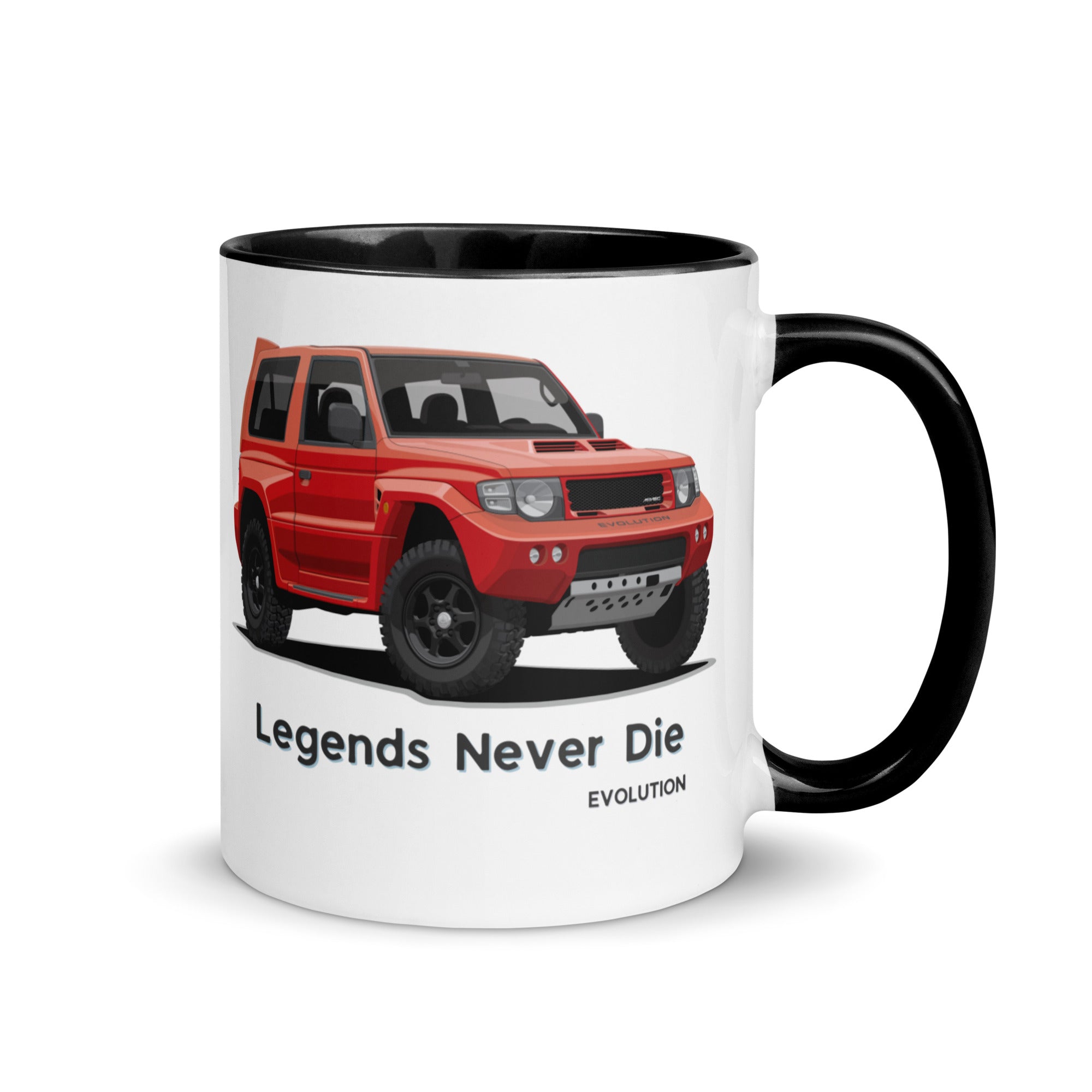 Mitsubishi Pajero Evolution 4x4 | Mitsubishi Pajero | Mitsubishi Mug with Color Inside
