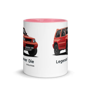 Mitsubishi Pajero Evolution 4x4 | Mitsubishi Pajero | Mitsubishi Mug with Color Inside