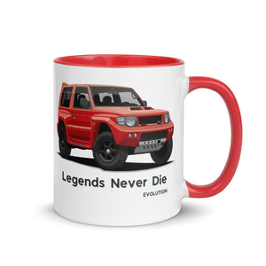 Mitsubishi Pajero Evolution 4x4 | Mitsubishi Pajero | Mitsubishi Mug with Color Inside