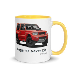 Mitsubishi Pajero Evolution 4x4 | Mitsubishi Pajero | Mitsubishi Mug with Color Inside